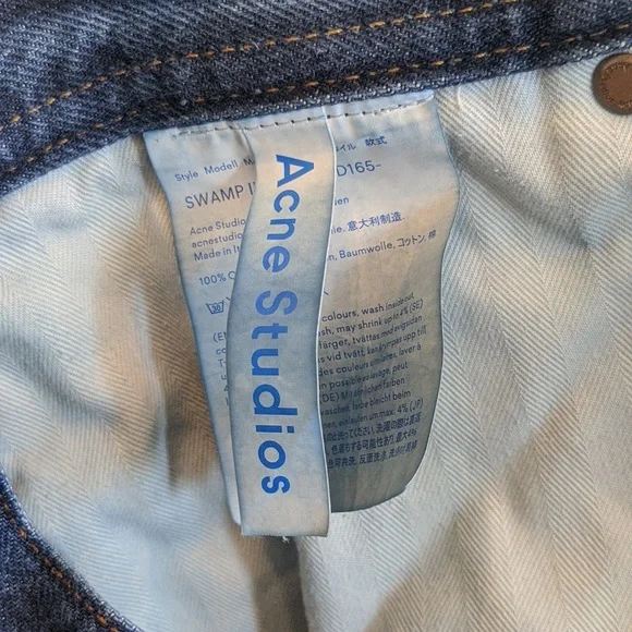 ACNE Studios Blå Konst Swamp denim shorts 26